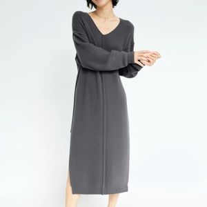 Wilfred Free (Aritzia) Hush Knit V-Neck Dress